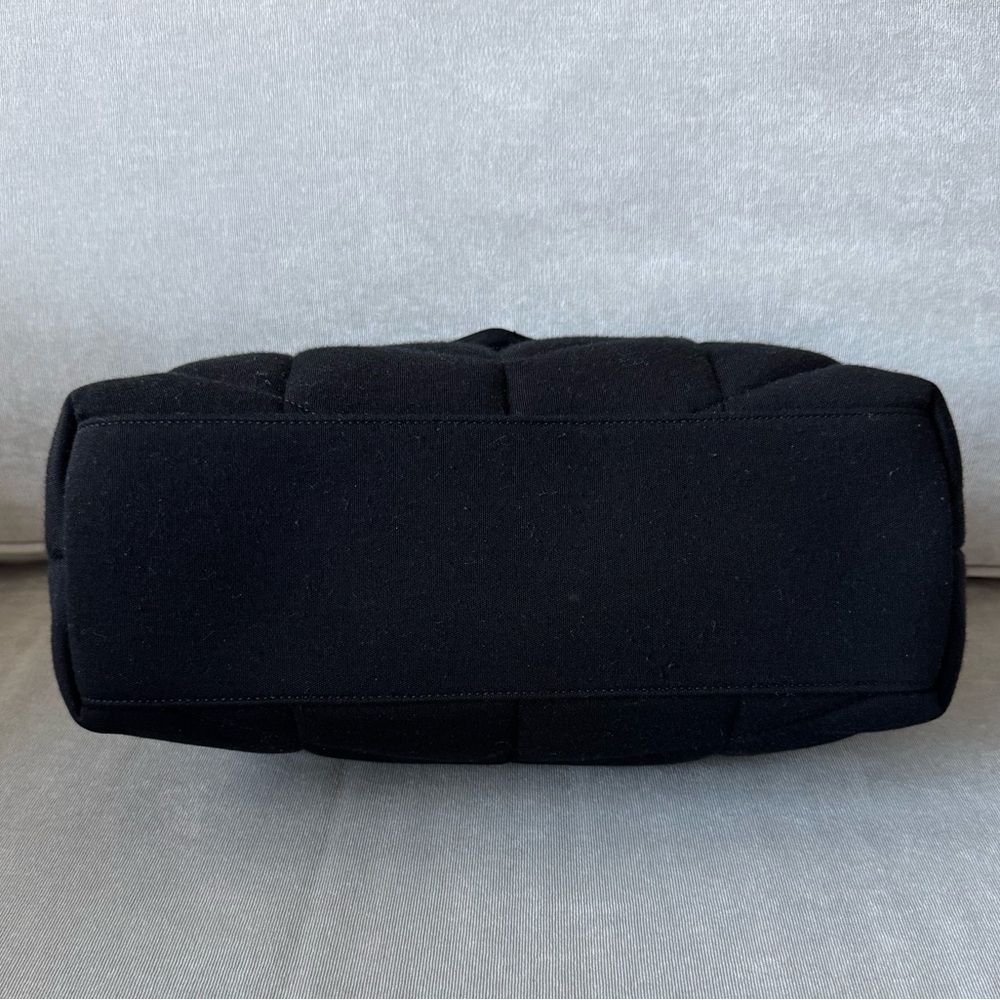YSL Quilted Wool Jersey LouLou Puffer Medium Black - Picture 6 of 9